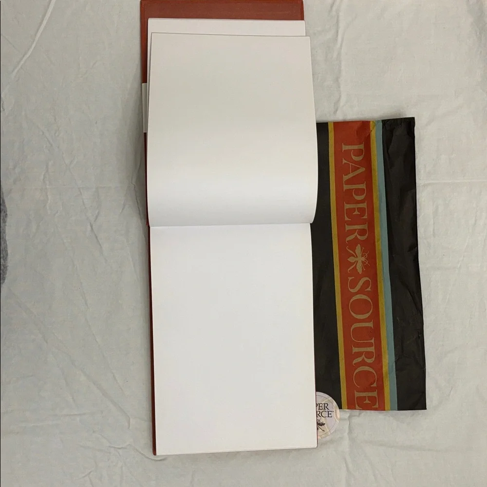 Paper Source Burnt Orange Guest Book, blank pages - Picture 2 of 4